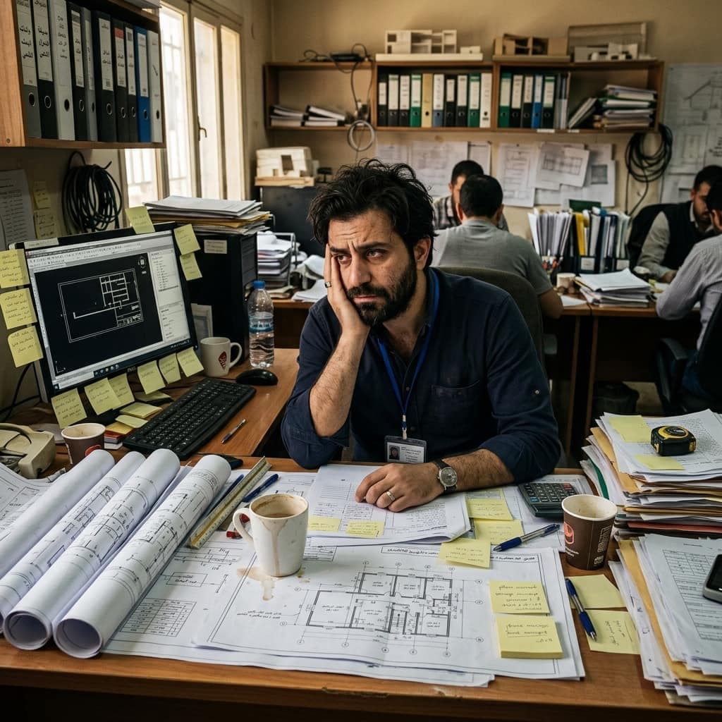 المعاناة اليومية للمهندس السوري